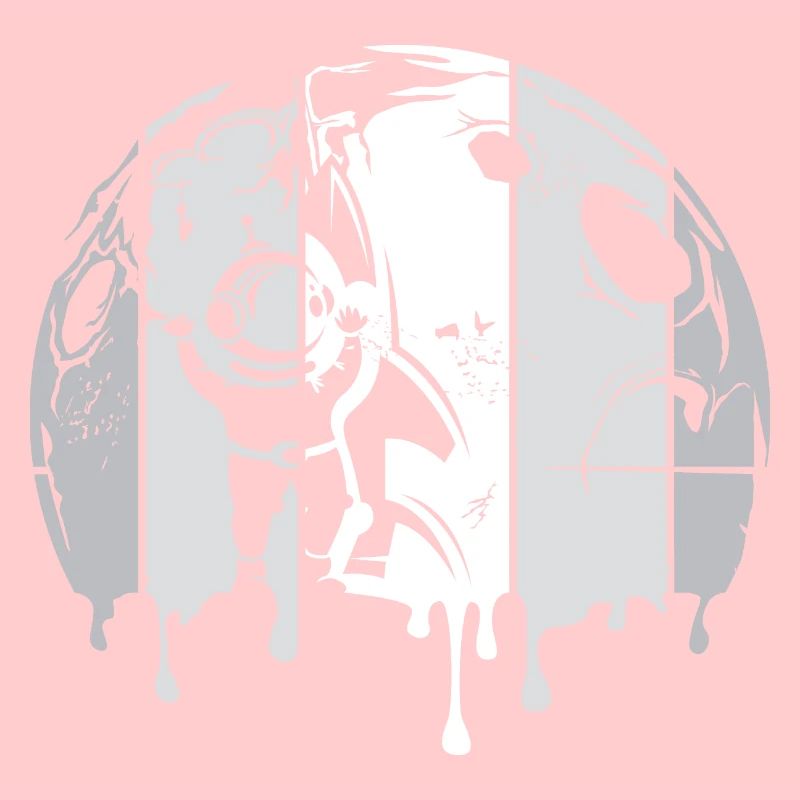 lune astronaute fusée spatiale graffiti logo rétro