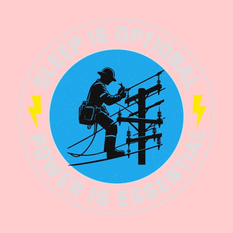 Lineman Power Essential Sleep Optional Dedication