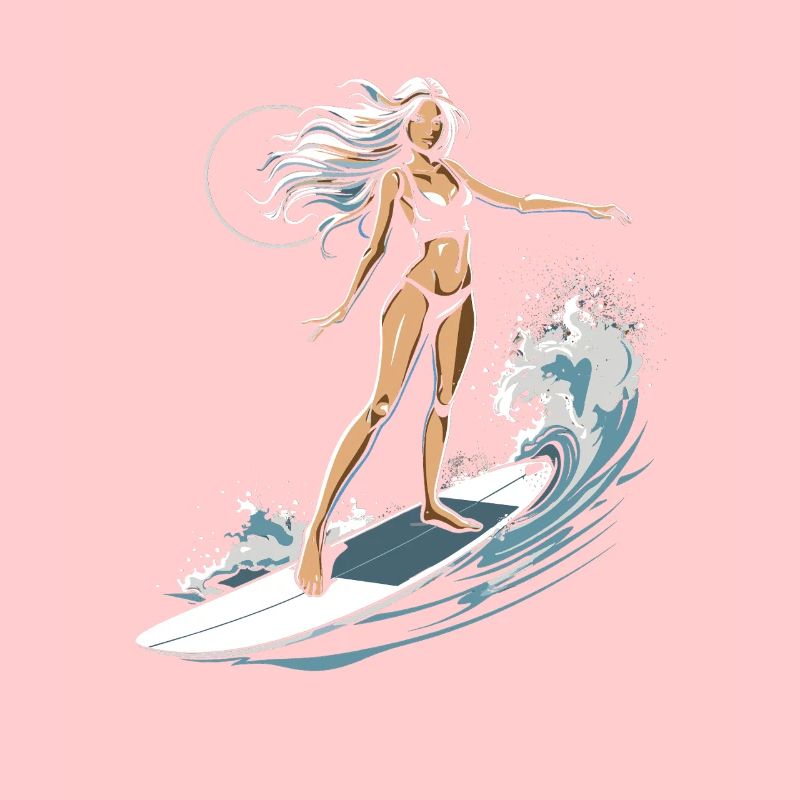 Graphique de surfeuse