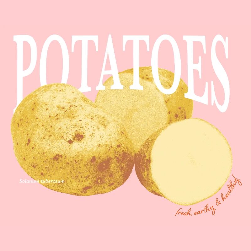 Pommes de terre – Retro Vegetable Statement