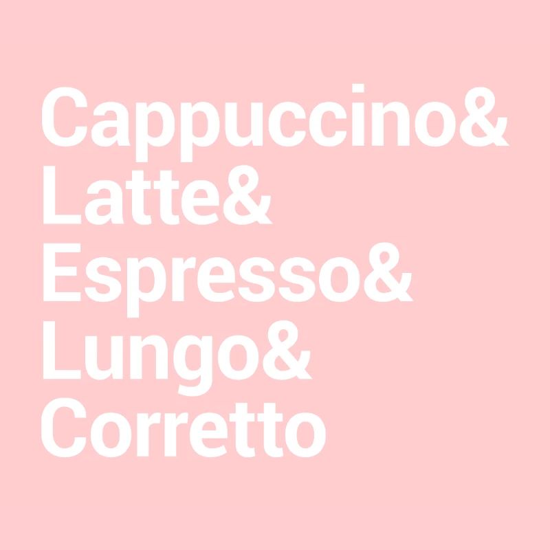 Conception de typographie de style café