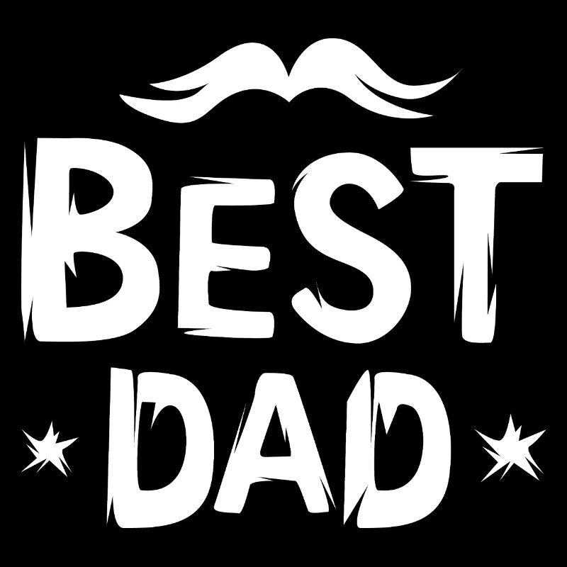 Best Dad mit Bart - Cartoon für Väter und Papas