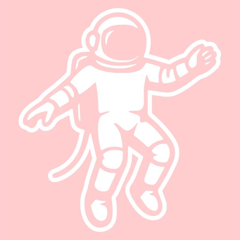 astronaute flottant librement dans l’espace, capturé au milieu des années