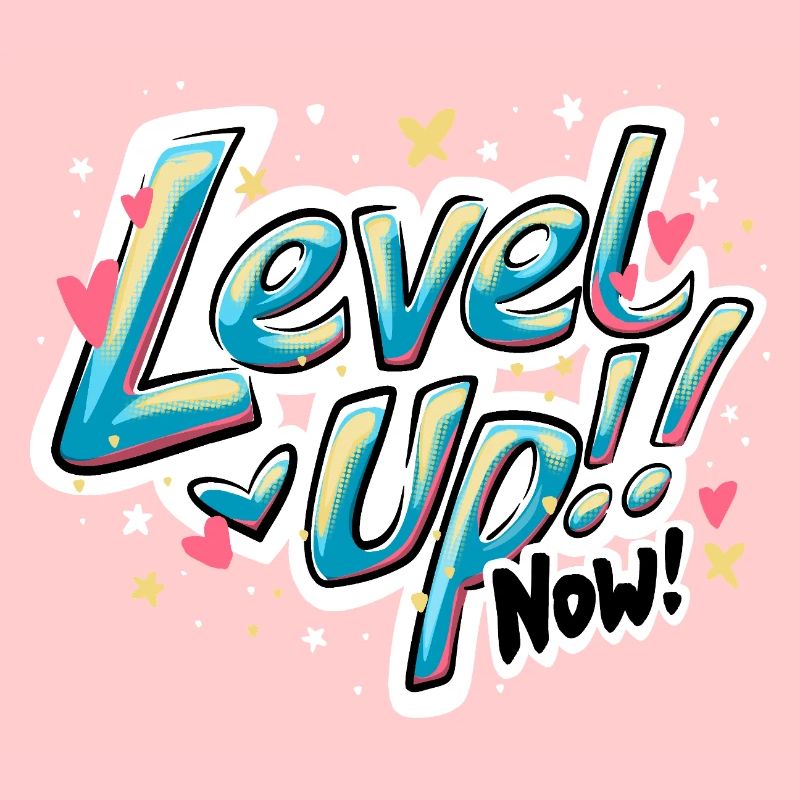 Vibrant Inspirant 'Level up now !' Conception du devis