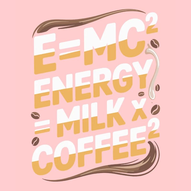 E=MC2 Physik Spruch Koffein Nerd Energie Kaffee