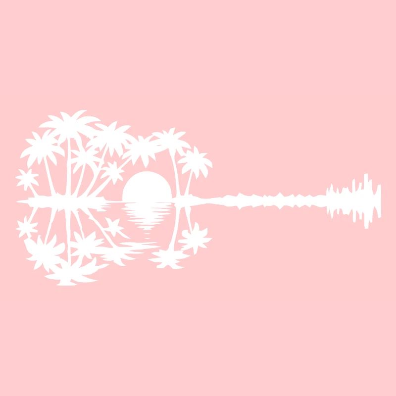 Conception de silhouette de coucher de soleil tropical