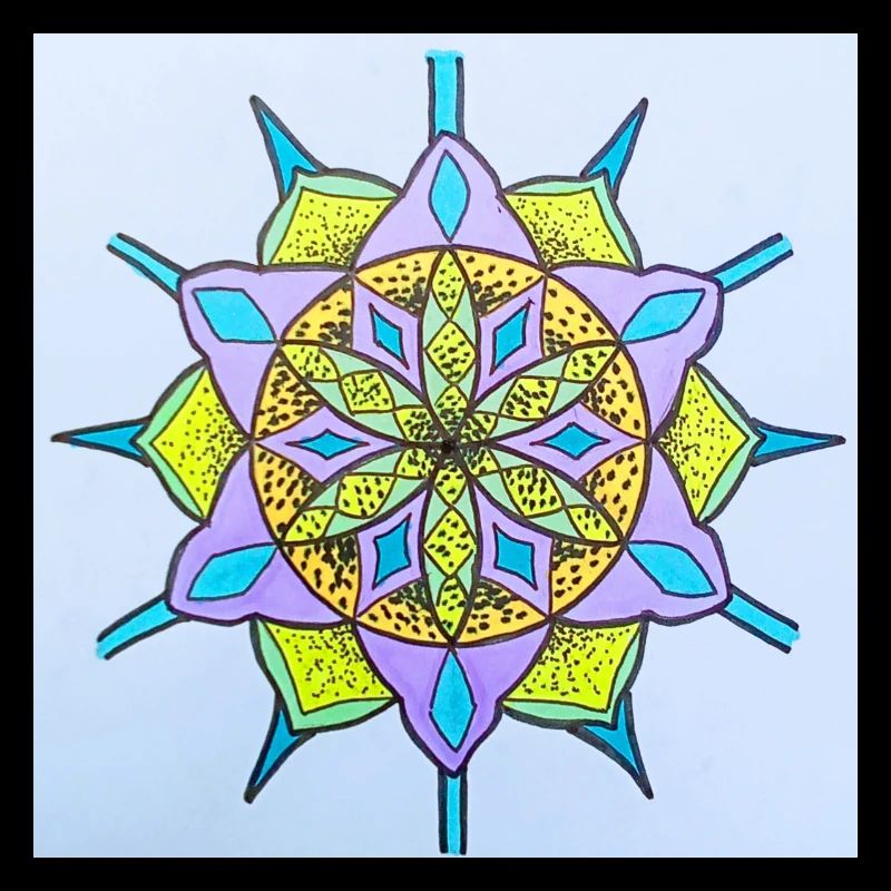 Colorful Mandala Pattern for Creative Clothing