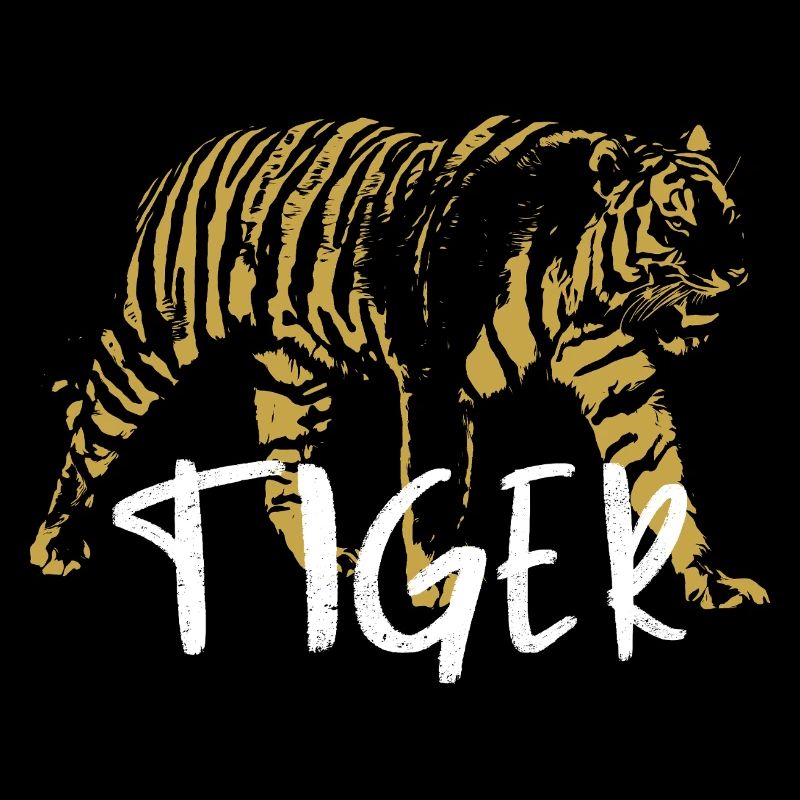Wilder Tiger, Altmodisch, Abbildung