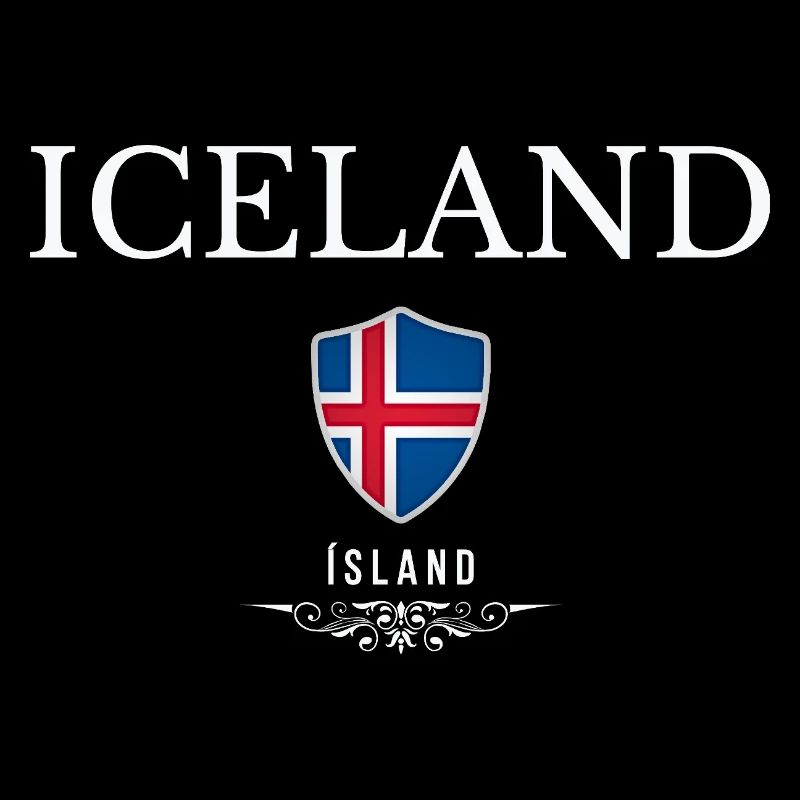 Icelandic pride, minimalist sleek design