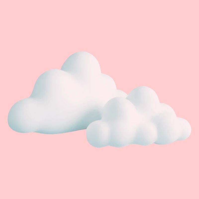 Cloud Design Sunset Colors