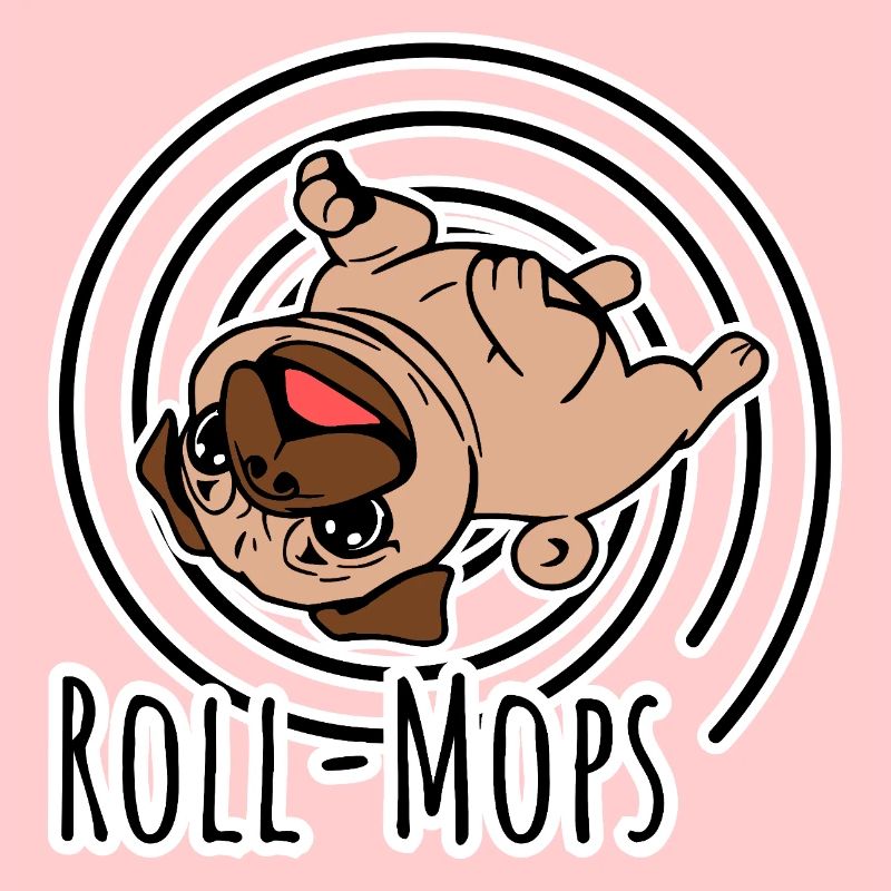 Rollender Mops - Ein Roll-Mops