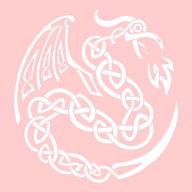 Dragon celte blanc