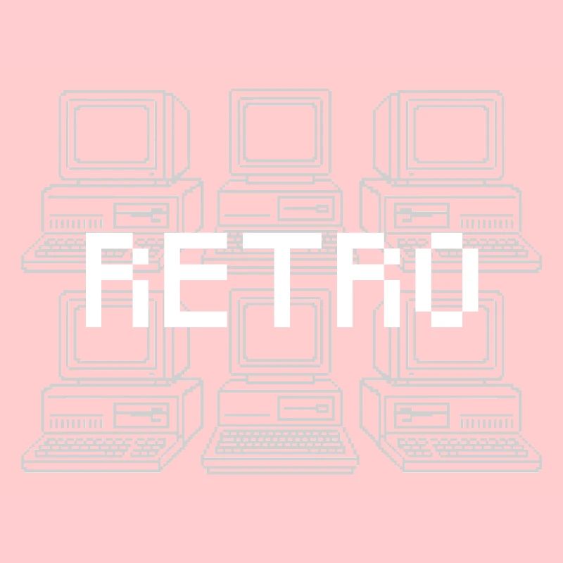 Retro Computer Grid Techno