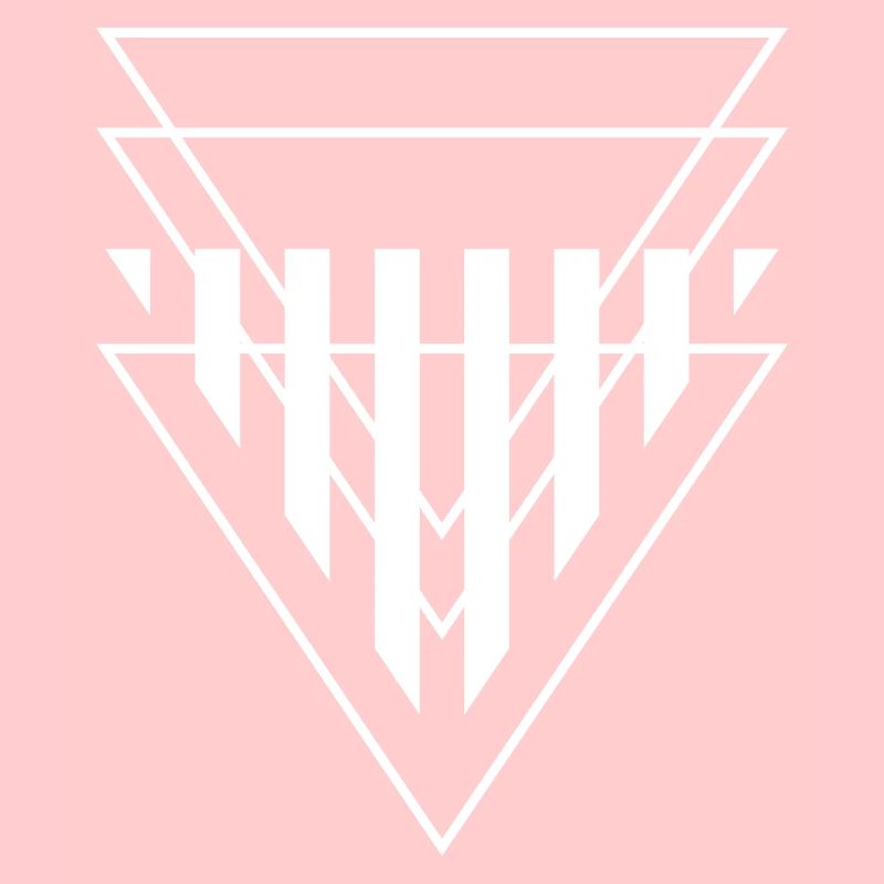 Triangular Crest Geometric Print