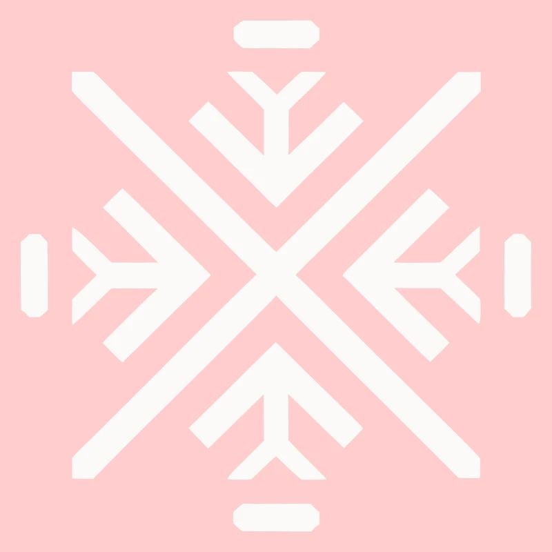 Sleek geometric flake