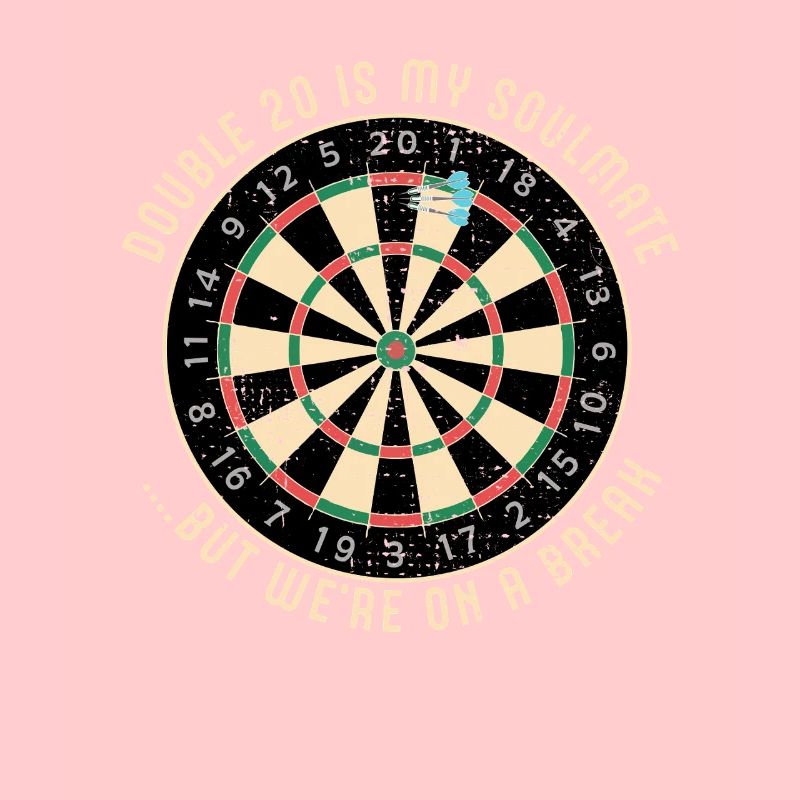 Double 20 Breakup Dartscheibe