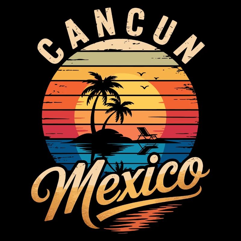 Cancun Retro Beach Sun