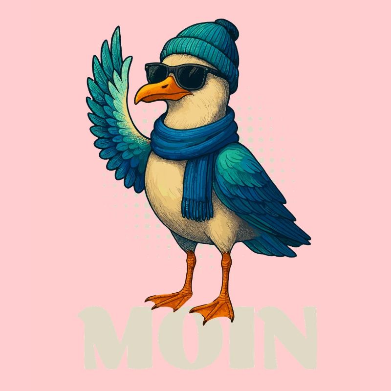 Coole Möwe - Moin
