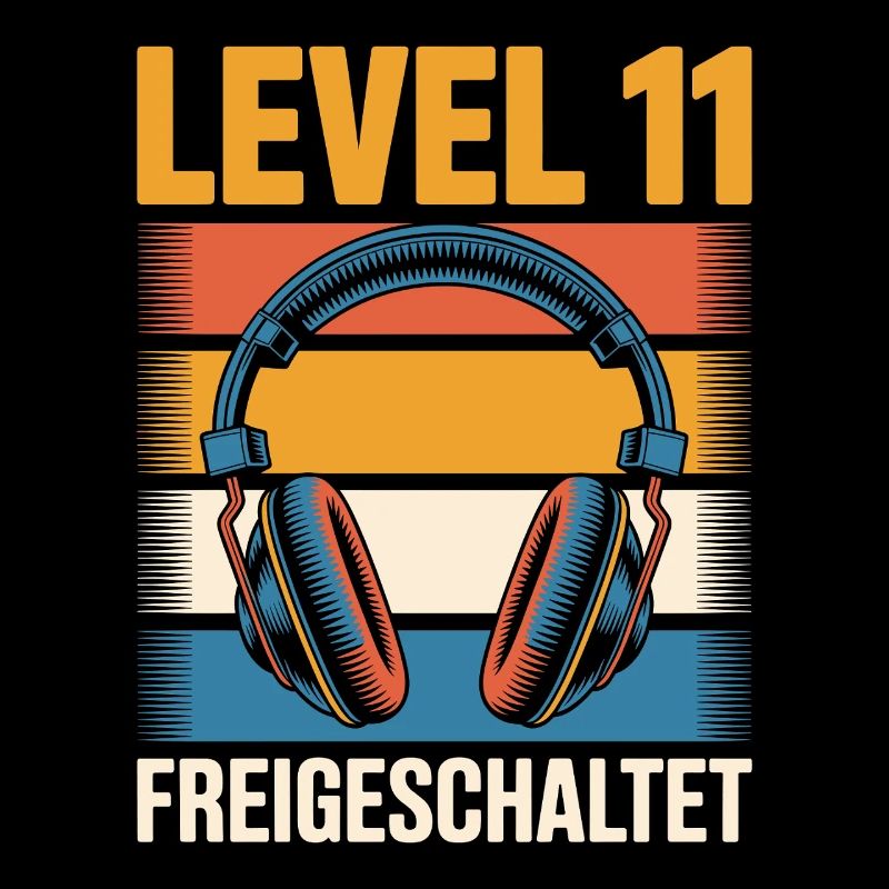 Level 11 Geburtstag Freigeschaltet Kopfhörer