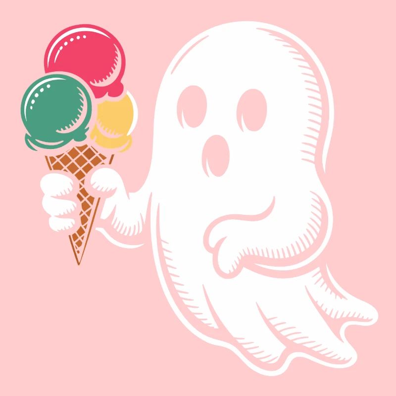 Geist mit Eiscreme