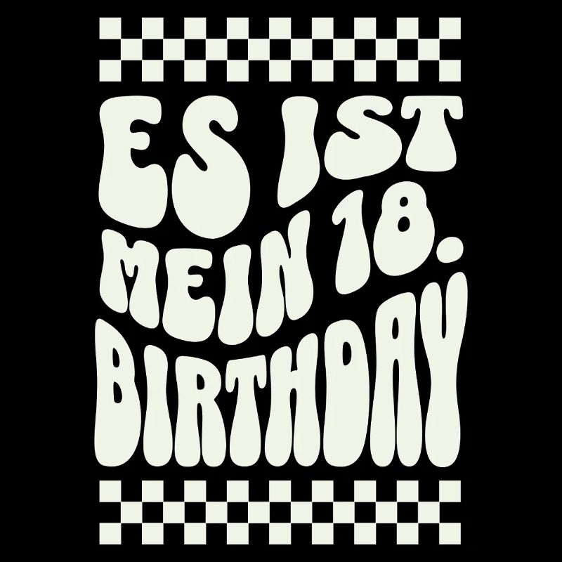 C’est mon 18e anniversaire Retro Design