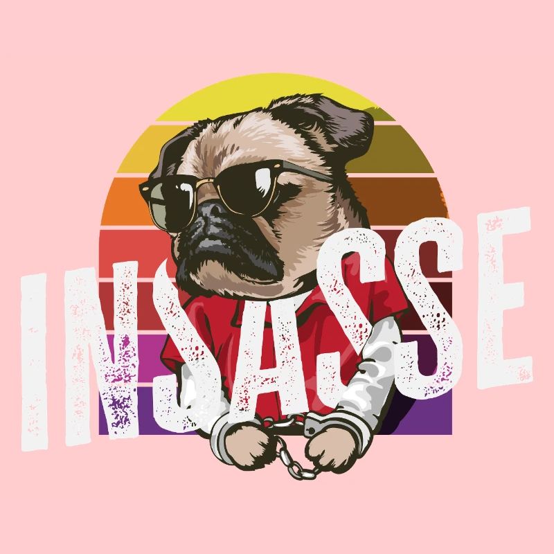 Insasse Retro Mops Lustiger Karneval Helau