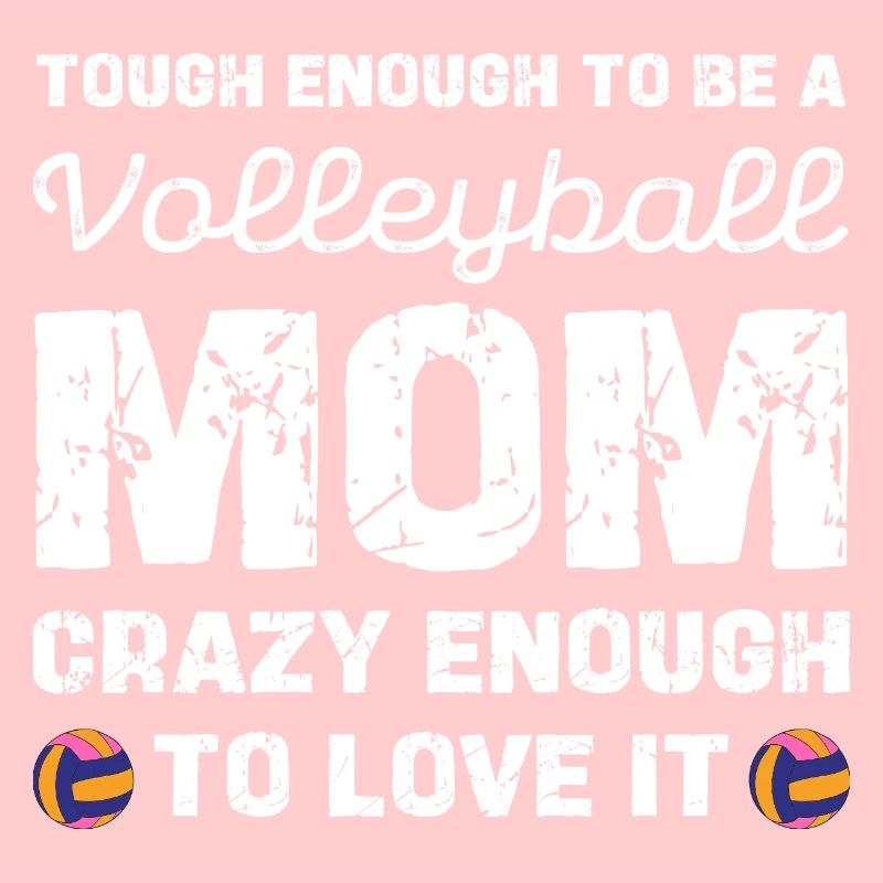 Maman de volley-ball courageuse et adore ça