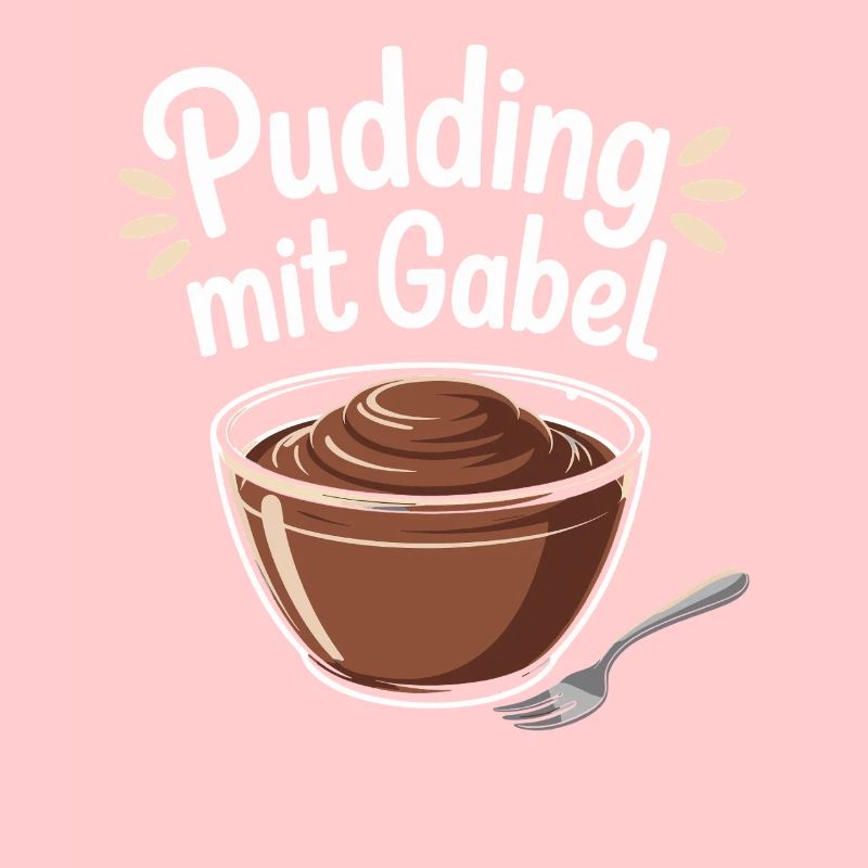 Pudding with fork