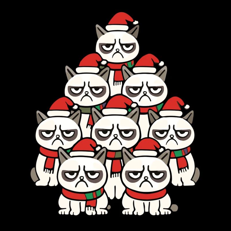  Grumpy Christmas Cats – Lustiges Katzen