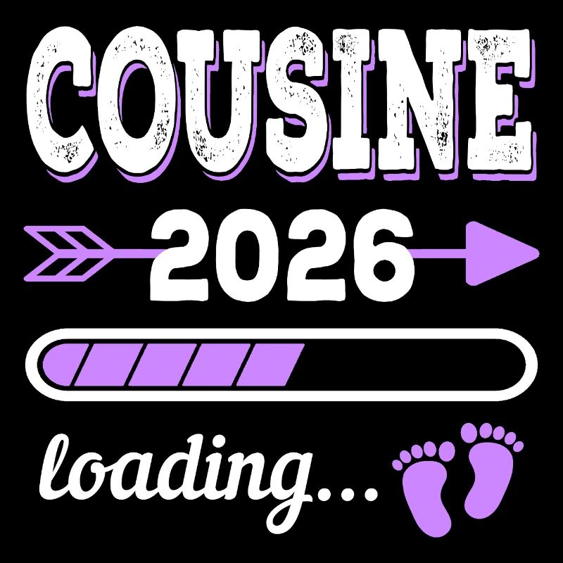 Cousin 2026 Loading Idée de cadeau de grossesse