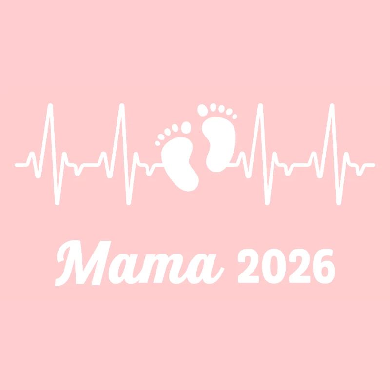 Mama 2026 Loading Werdender Mutter Herzschlag