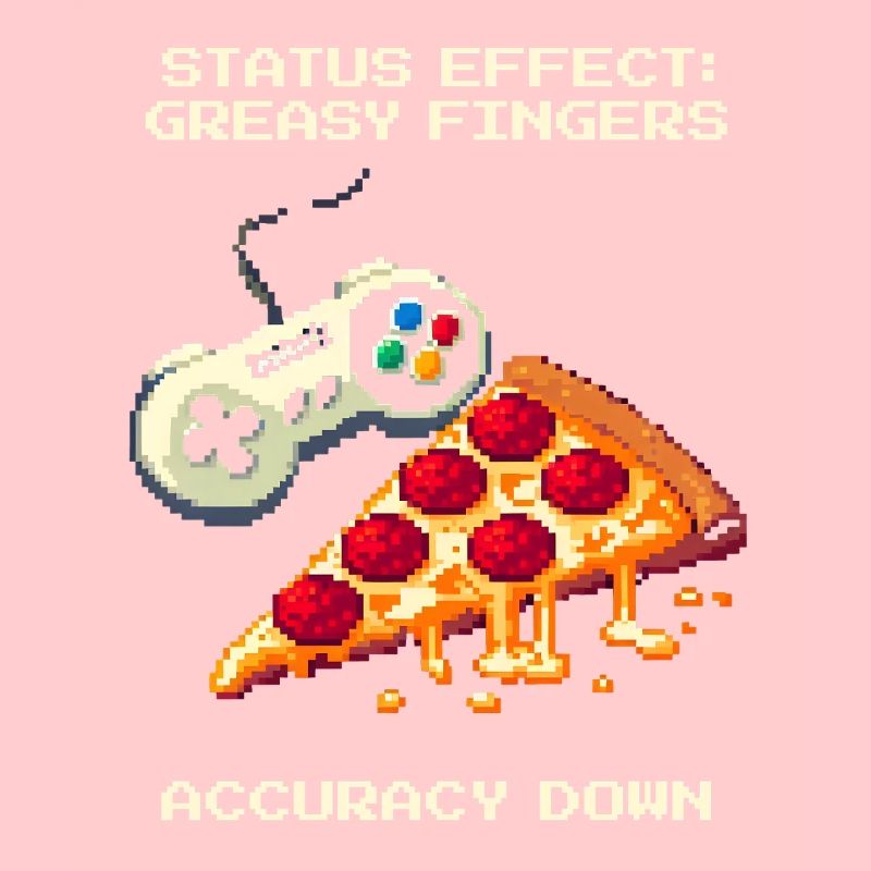 Status Effect: Greasy Fingers | Pizza Aim Humor