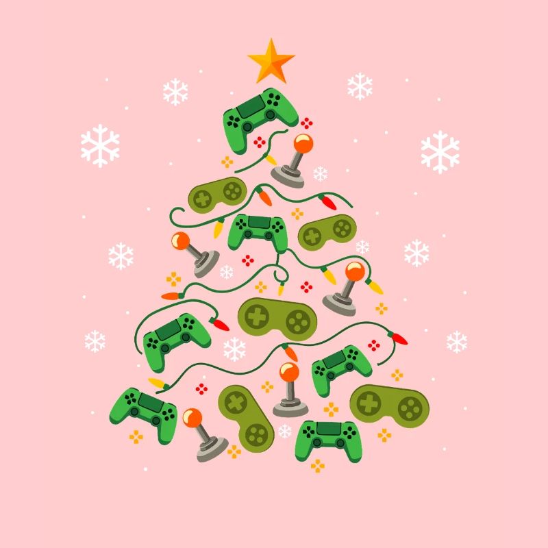 Weihnachtsbaum Controller Gaming Lover Gamer