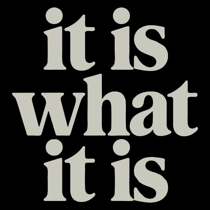 It Is What It Is: Neutral Serif Typography