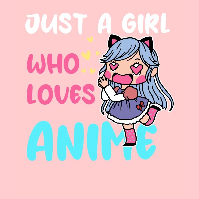 Mädchen liebt Anime Chibi