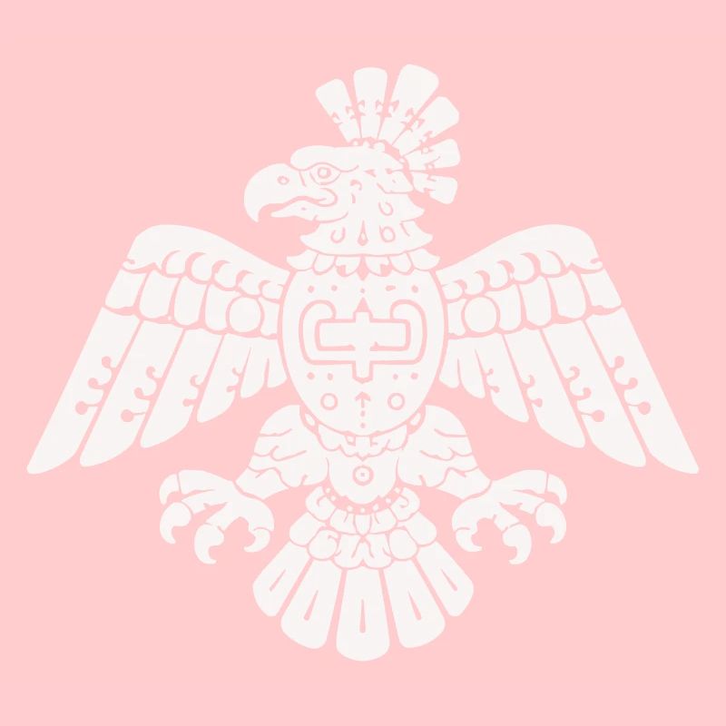 Aztec Eagle Totem Pattern