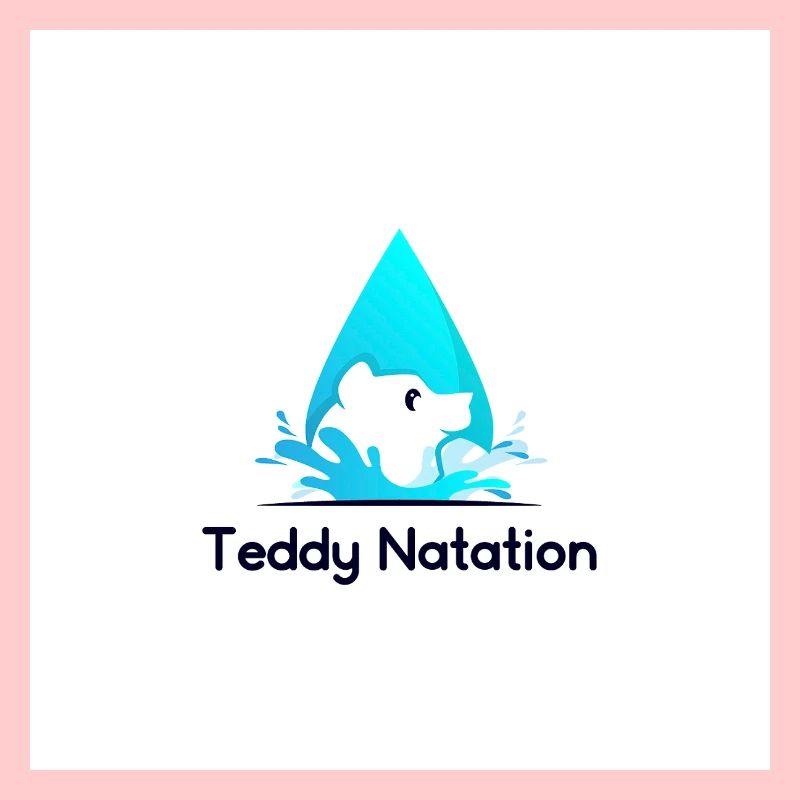 Teddy Bear and Wave Swim