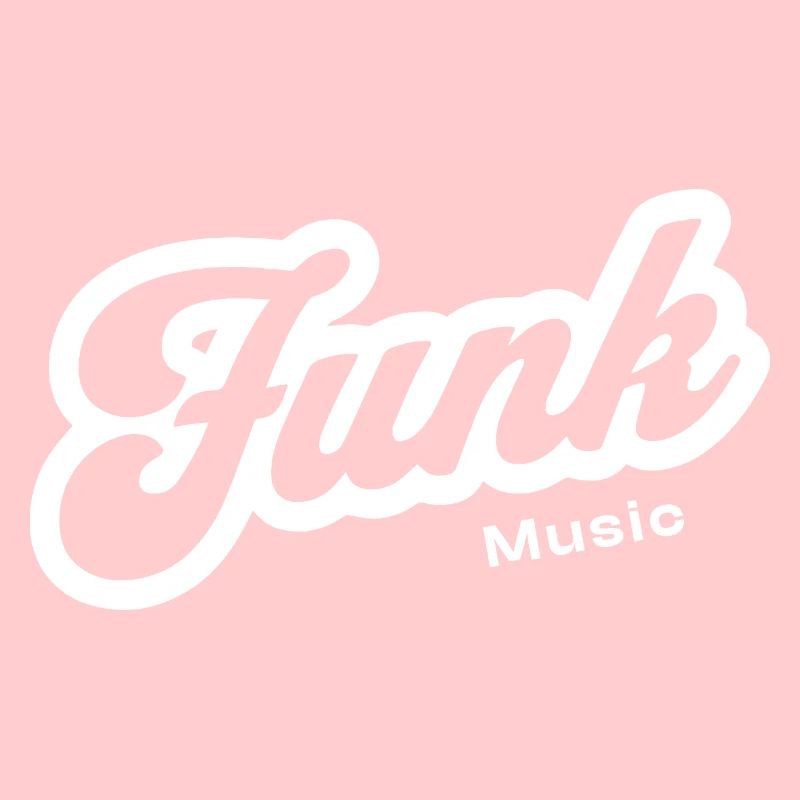 Funk Music Retro Script Logo