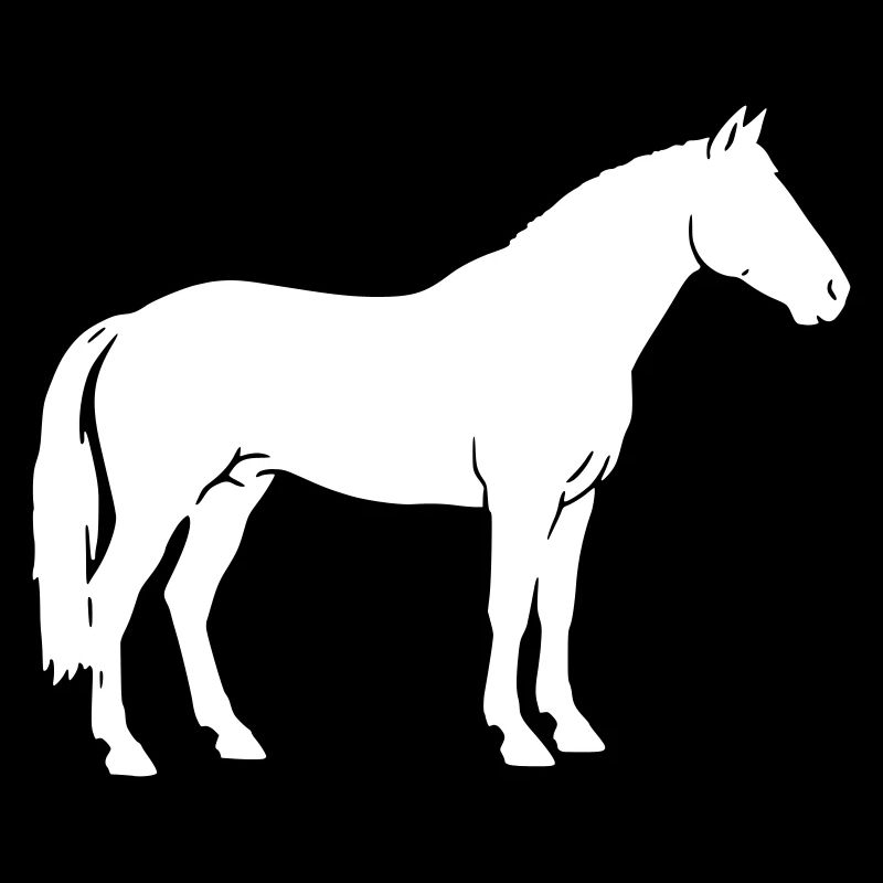 Horse Silhouette Standing Riding Vector
