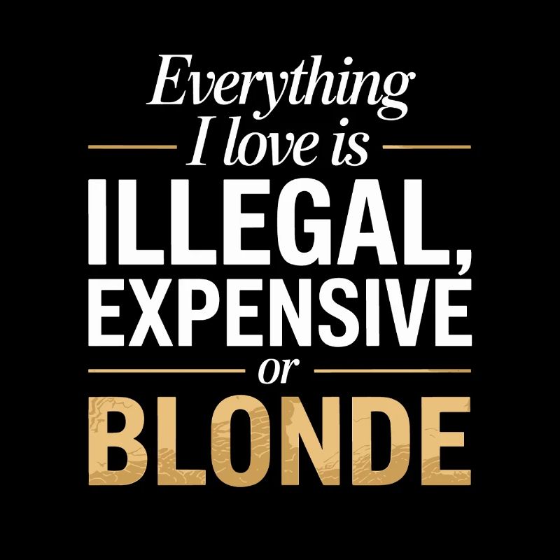 Everything I Love Illegal Expensive Blonde Men