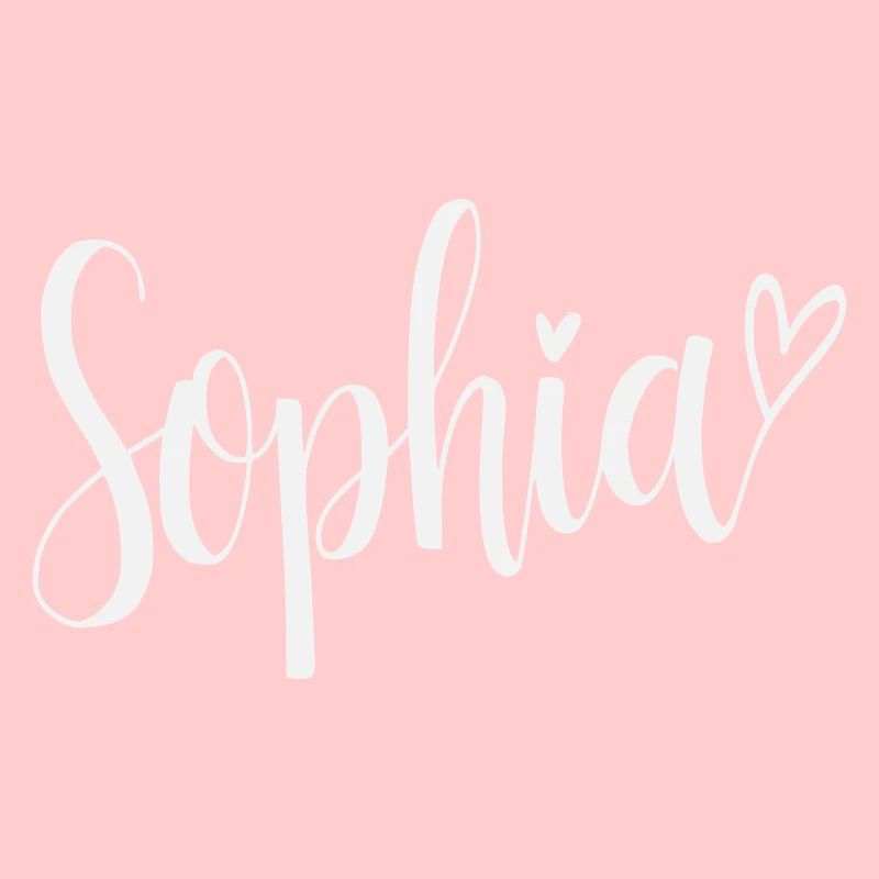 Sophia Name Font Heart