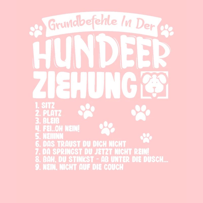 Commandes de base du motif du chien dressé