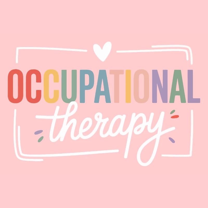 Colored Occupational Therapy Typography