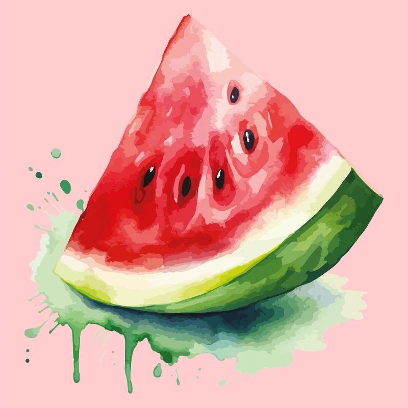 Éclaboussure d’aquarelle pastèque