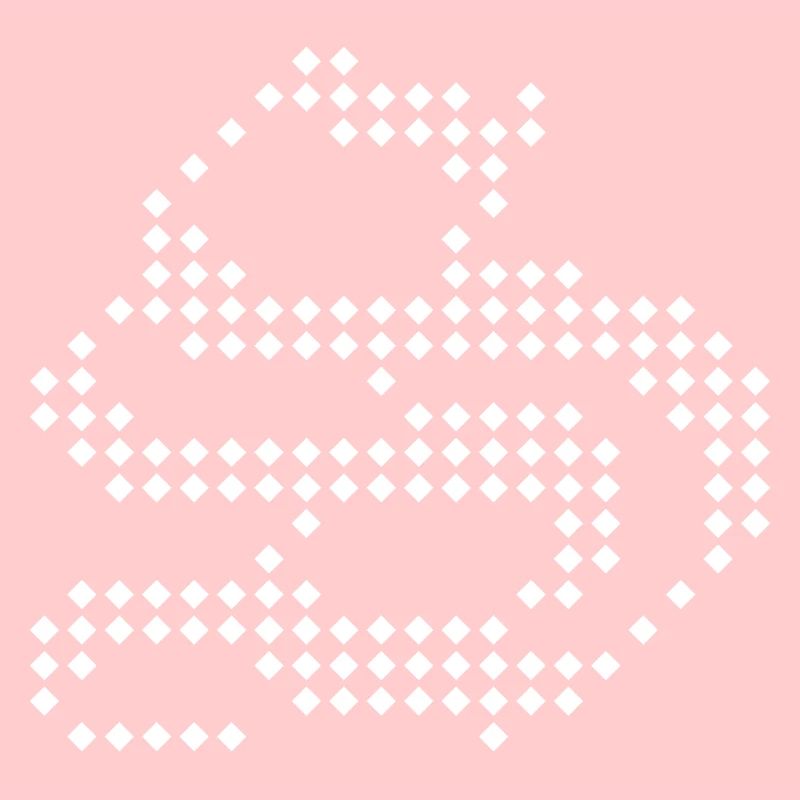 S Letter Dotted Wave Abstract Pattern