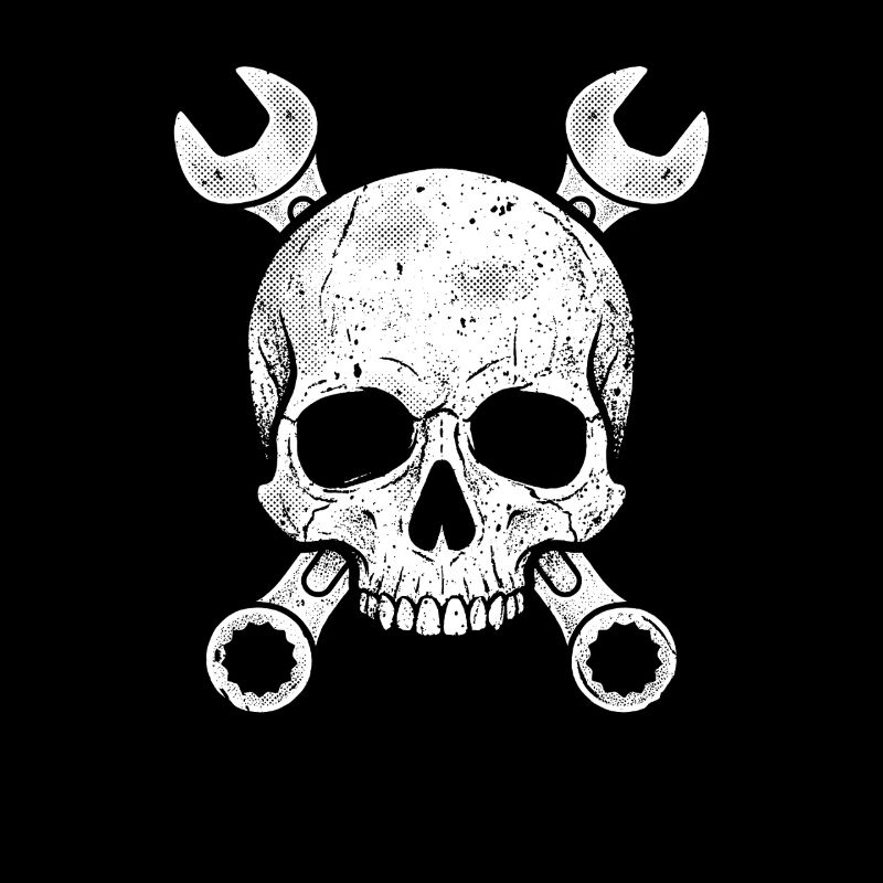 Mechanic Skull Screwdriver Workshop Gift