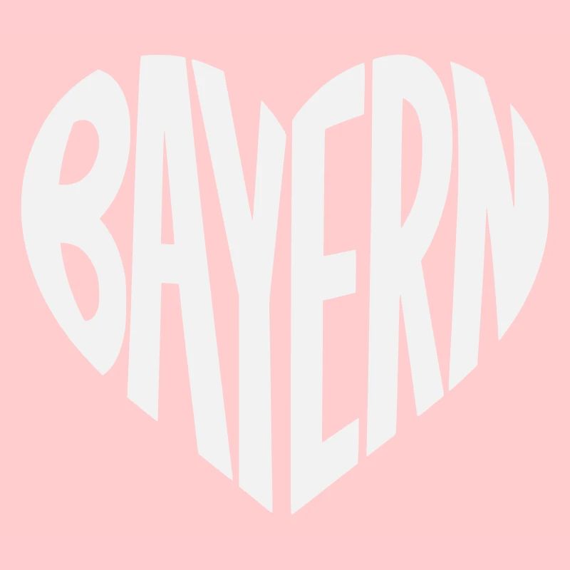 Bavaria Heart Typography