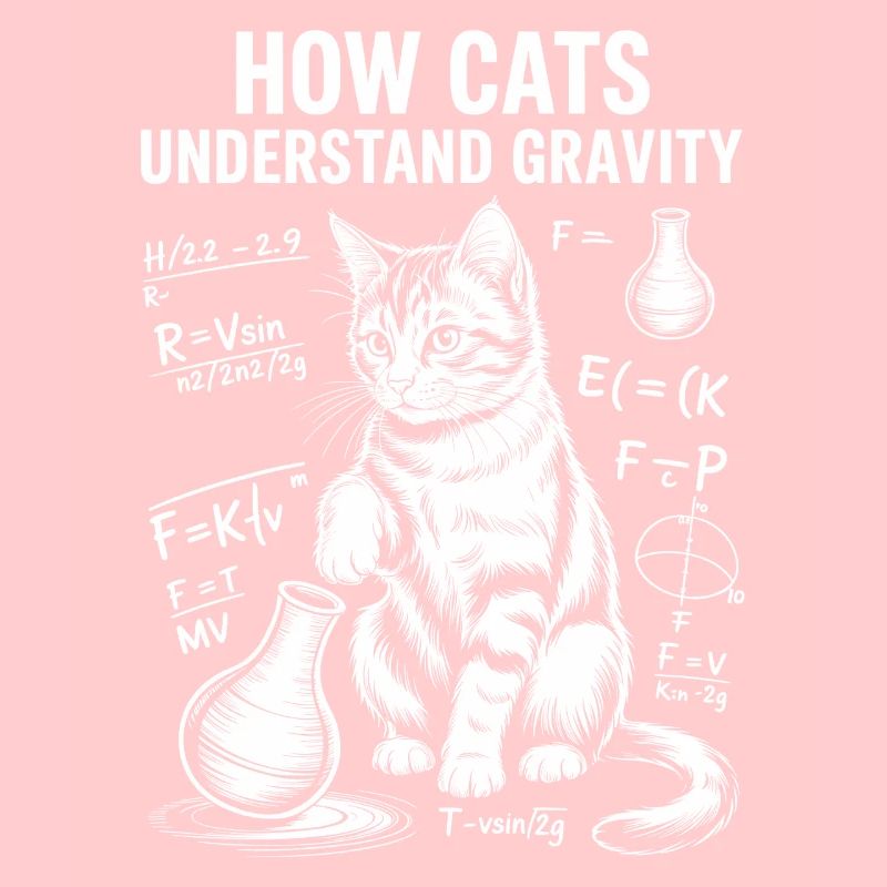 Dictions de chats de physique Blague de maths Cadeau de physique