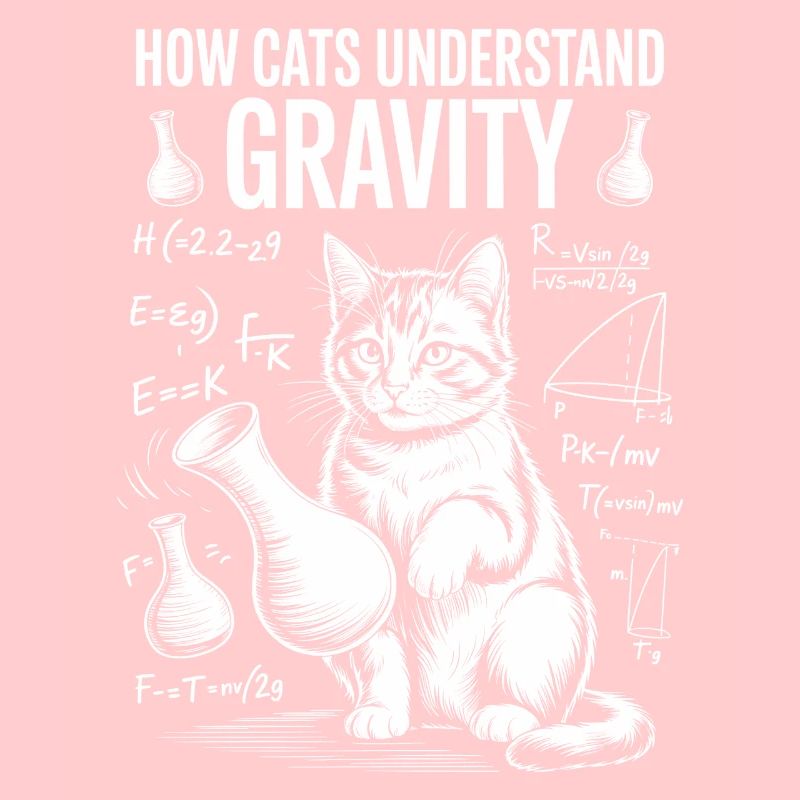 Dictions de chats de physique Blague de maths Cadeau de physique