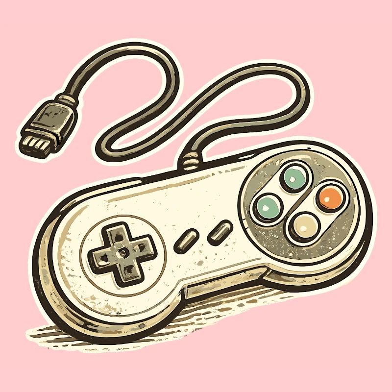 Retro Game Controller Graphics